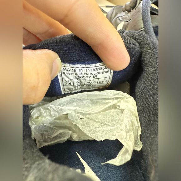 Vintage 90s Nike Decade V Midnight Navy Blue Heavens Gates 1995 Sneakers Sz 7.5 - Picture 4 of 15